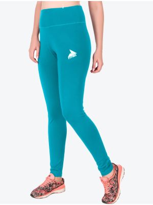 Sky Blue Stretchable High Waist Active Wear Leggings