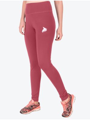 Pink Stretchable High Waist Active Wear Leggings