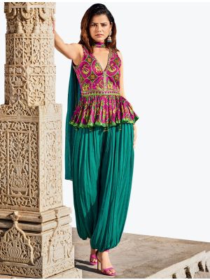 Pink Silk Indo Western Style Trendy Designer Suit FABSL20965