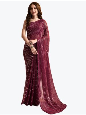  Printed Brasso Saree With Diamond Work small FABSA21847