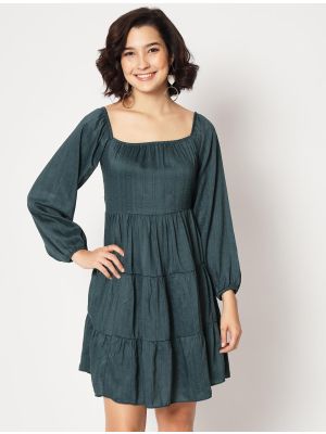 teal soft viscose stylish designer tunic fabku20811