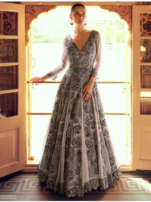 Grey Indo Western Dresses for Women | Fabanza UK