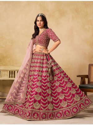 Maroon Art Silk Sequined Lehenga Choli small FABLE20522