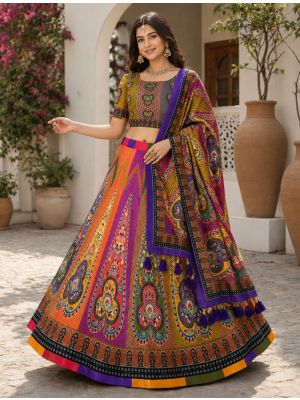 Multicolor Rayon Festive Lehenga Choli small FABLE20612