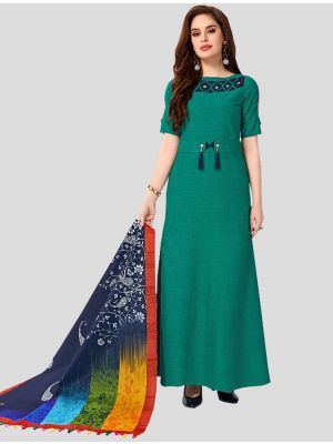 /pr-fashion/202009/teal-green-cotton-slub-gown-with-dupatta-fabgo20002.jpg