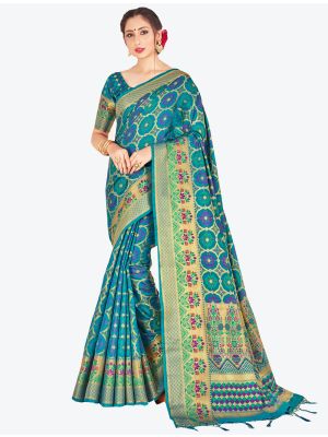 Blue Banarasi Art Silk Designer Saree small FABSA20521