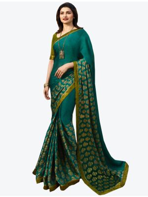 Rama Soft Georgette Designer Saree FABSA20984
