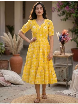 spring flare dresses Sunflower Off-Shoulder Maxi Dress Yellow Size XL main image 0