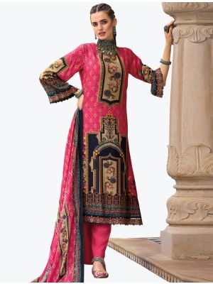 Magenta Modal Silk Exclusive Designer Palazzo Suit small FABSL21131