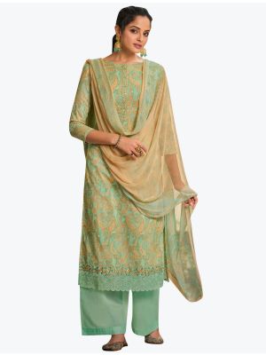 Pastel Green Premium Cotton Digital Printed Salwar Suit small FABSL21258