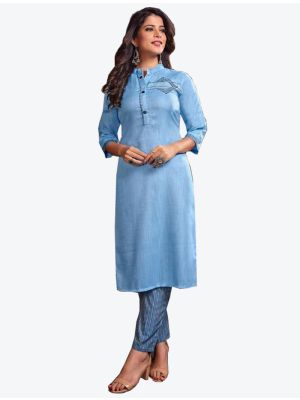 /theethnicworld/202101/light-blue-south-cotton-kurti-with-pant-fabku20194.jpg