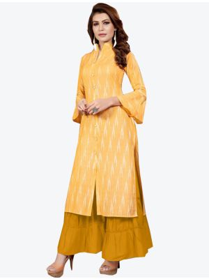 /theethnicworld/202101/yellow-slub-cotton-kurti-with-sarara-bottom-fabku20163.jpg
