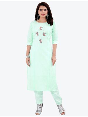/theethnicworld/202102/aqua-blue-cotton-kurti-with-pant-fabku20219.jpg