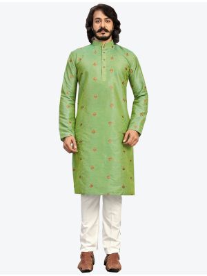 /theethnicworld/202102/parrot-green-pure-art-silk-kurta-with-pajama-fabme20073.jpg