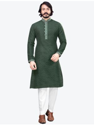 /theethnicworld/202103/dark-green-jacquard-silk-kurta-with-pajama-fabme20101.jpg