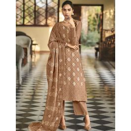 gold and brown wedding dress Luul Bridal Dress, Brown (Limaan Collection)