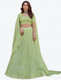 Pista green wedding lehenga hotsell