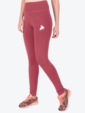 Pink Stretchable High Waist Active Wear Leggings
