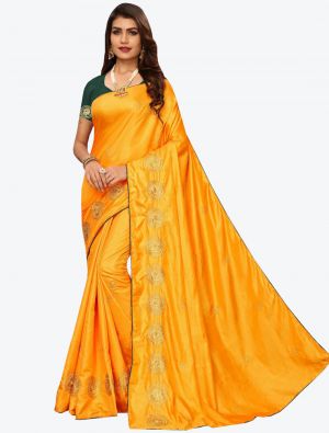 Yellow Sana Silk Designer Saree small FABSA20934