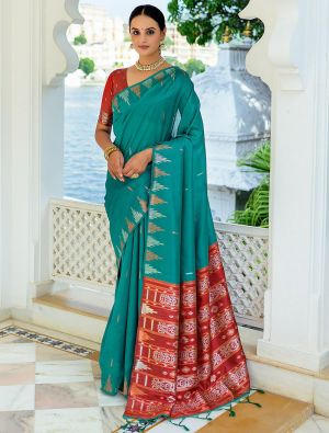 Green Sarees: Shop latest Sarees in Green Color