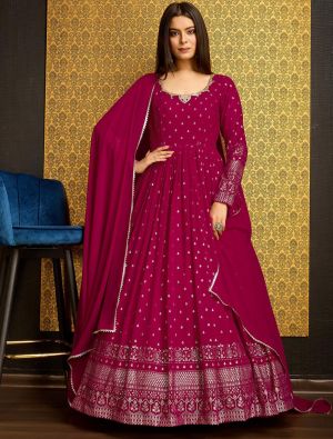 Wedding Indian Bollywood Women Designer Dress Bottom Long Traditional Top  Gown