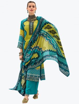 Multicolor Modal Silk Exclusive Designer Palazzo Suit small FABSL21135