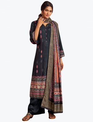 Black Warm Pashmina Premium Salwar Suit small FABSL21228
