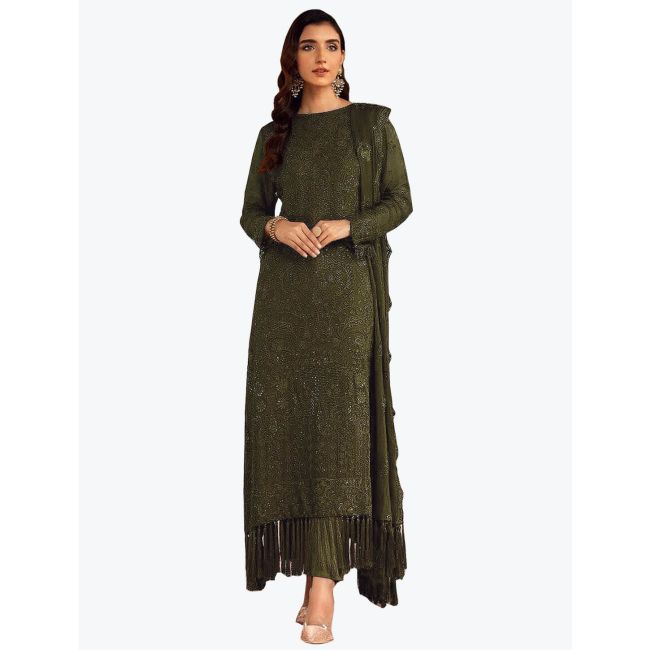 dark green eid dress Eid Look 2 - Complete Outfit main image 0