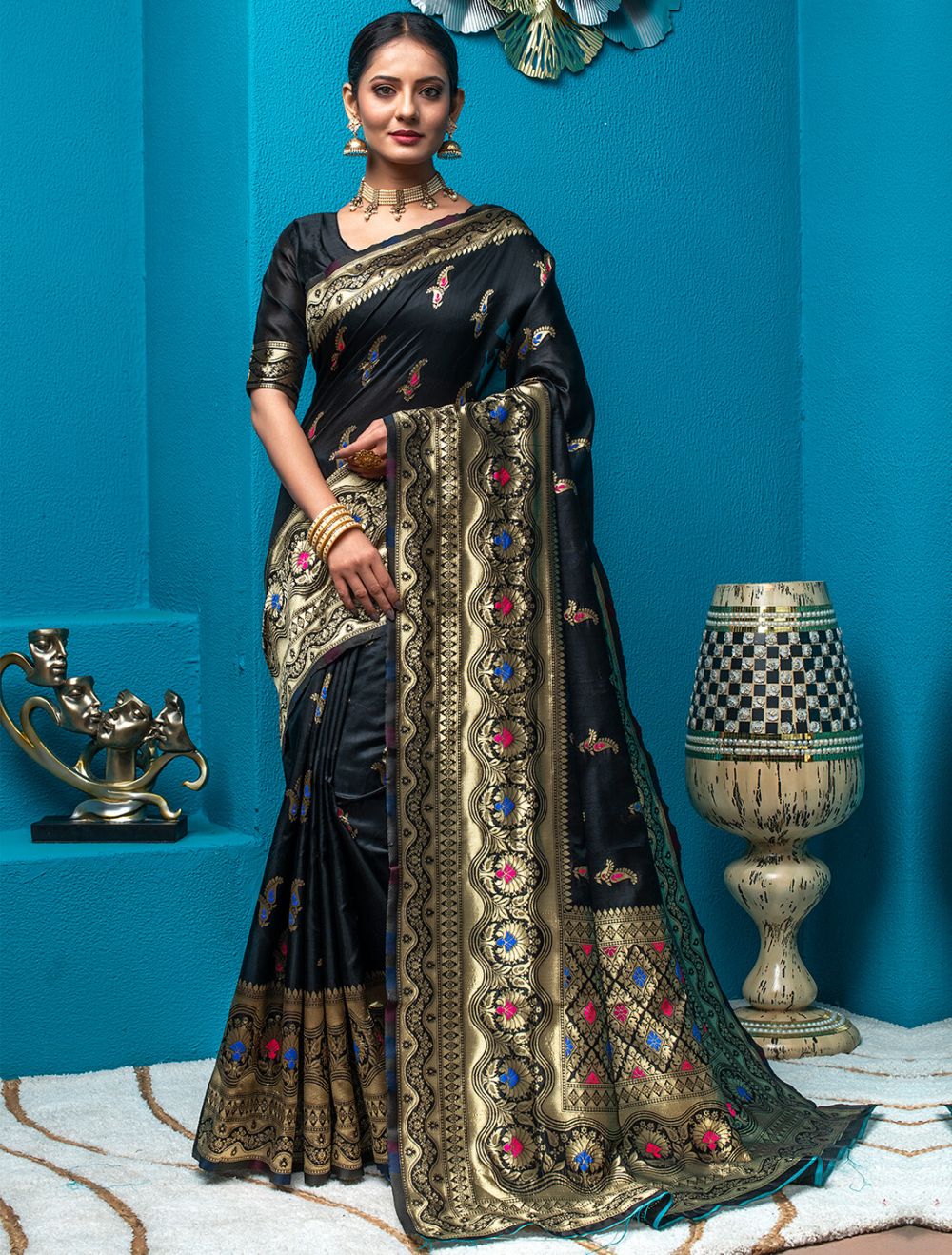 Royal Blue - Sari (Saree) Petticoat - Available in S, M, L & XL - Unde