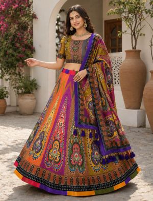 Multicolor Rayon Festive Lehenga Choli FABLE20612